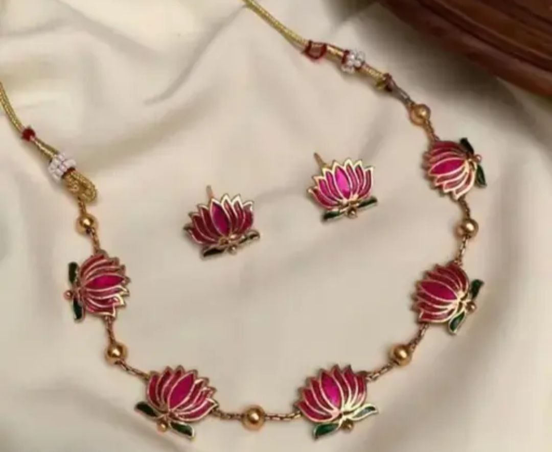 Gold Plated Necklace & Earrings