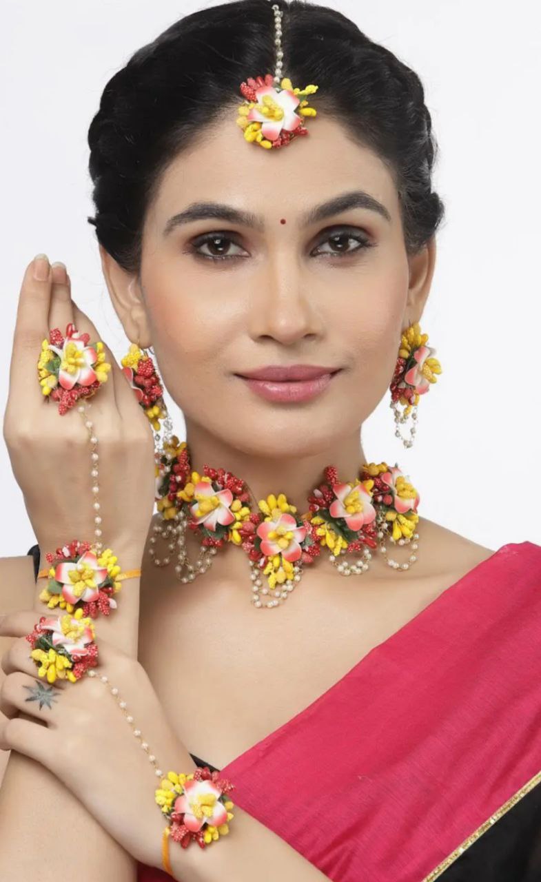 Haldi Jewellery Set