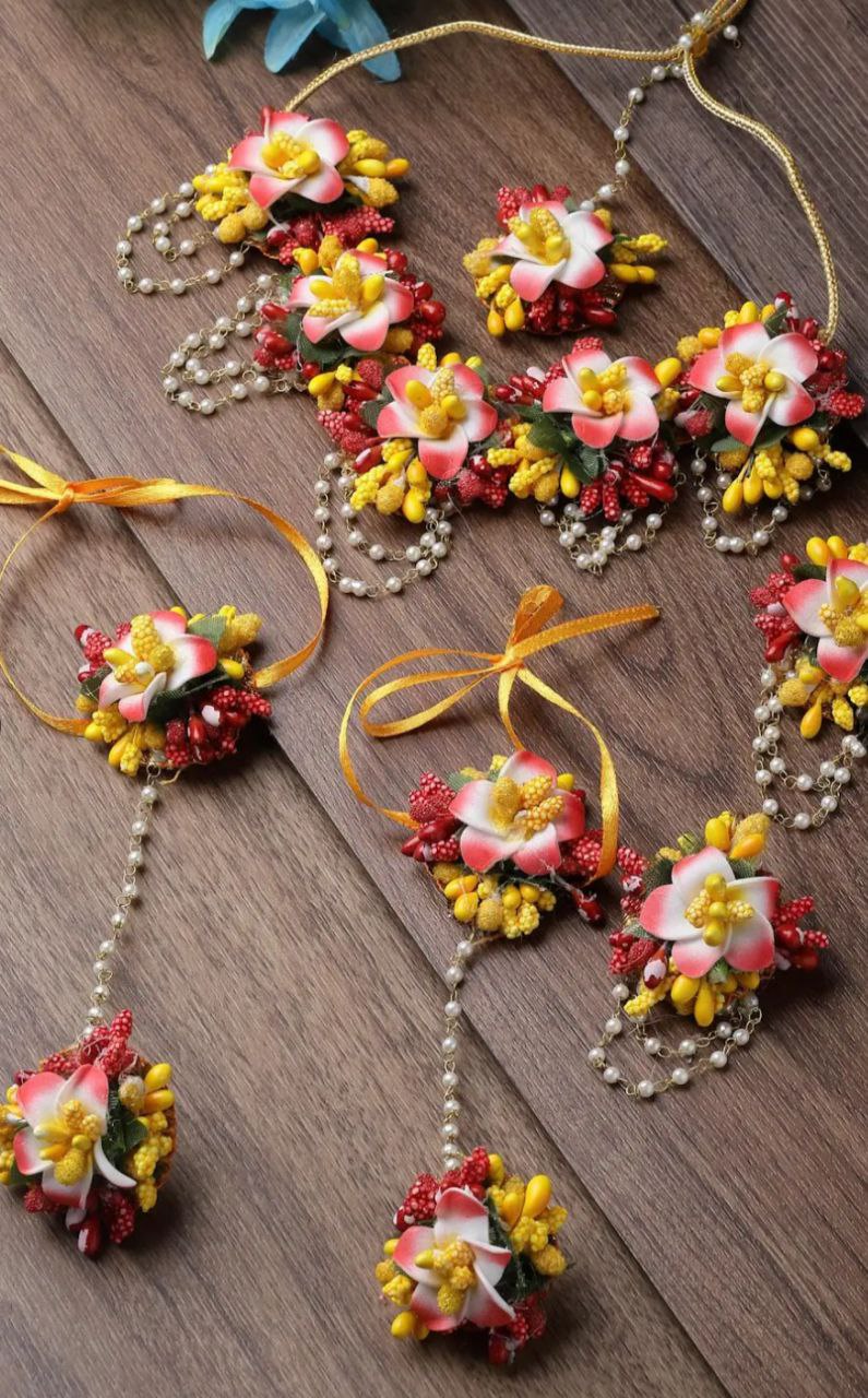 Haldi Jewellery Set